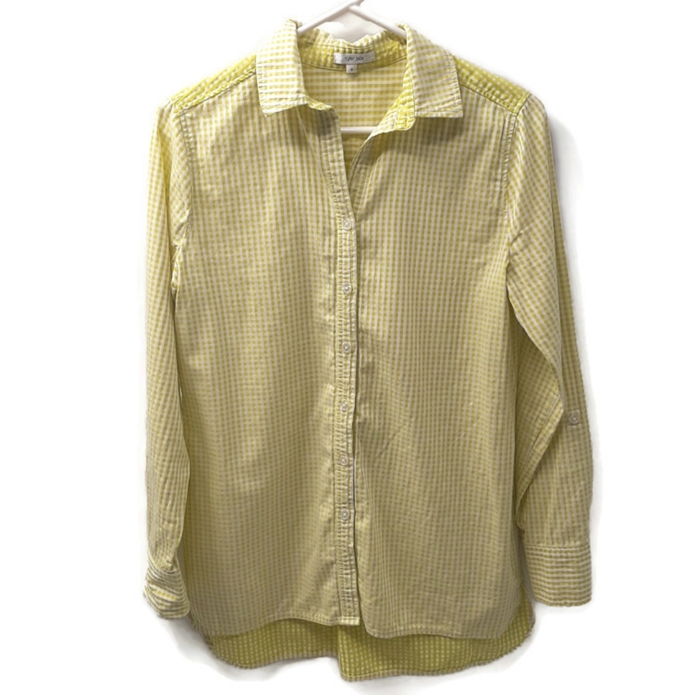Tyler Boe gingham check button down shirt Small